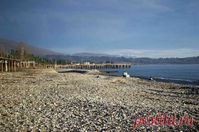 Новый 2017-й год в Абхазии. Море