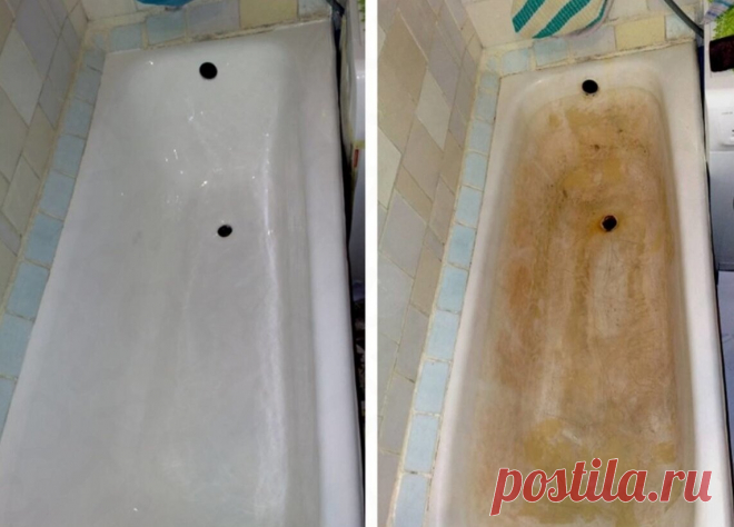 Как из старой, грязной ванны сделать белоснежную за 5 - 6 минут. Самый быстрый и доступный метод. | Дачный СтройРемонт | Яндекс Дзен