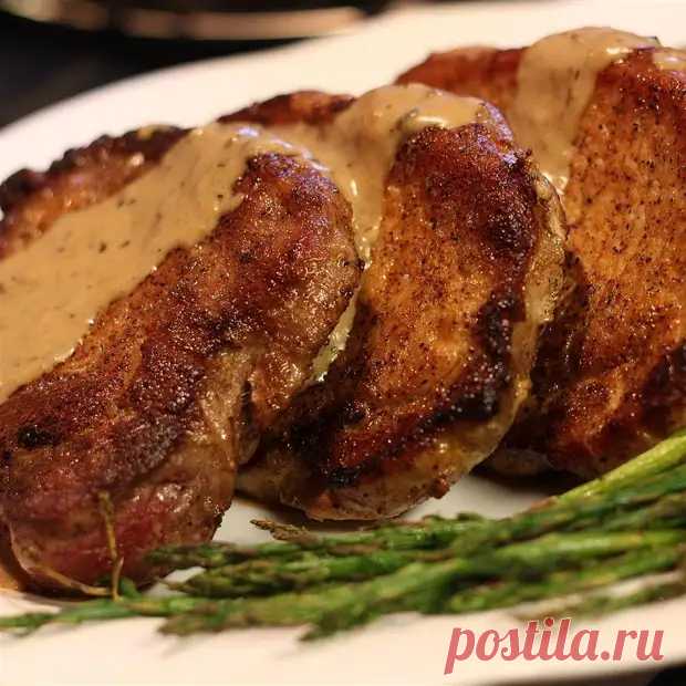 Свиные отбивные со сливочной подливой - безупречное сочное мясо - ФотоРецепт - медиаплатформа МирТесен