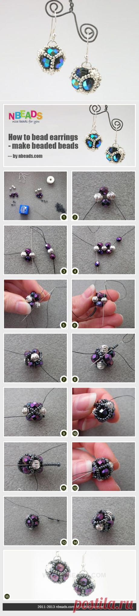 How to Bead Earrings - Make Beaded Beads – Nbeads
