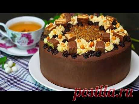 Торт "СНИКЕРС" 😍 НЕРЕАЛЬНО ВКУСНЫЙ!!! Домашний Торт на Праздник Рецепт | Кулинарим с Таней
