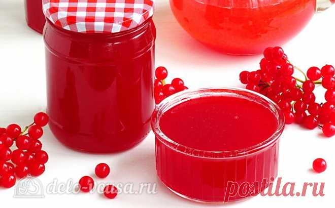 Сырое пюре из калины с сахаром на зиму пошаговый рецепт с фото