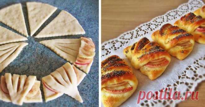 Конвертики с яблоками