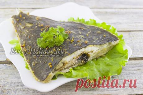 Камбала в духовке, рецепт с фото в фольге