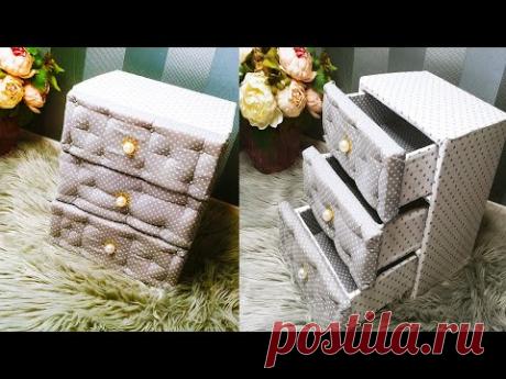 Комод из картона своими руками/Как сделать комод из картона/Chest of cardboard with his hands