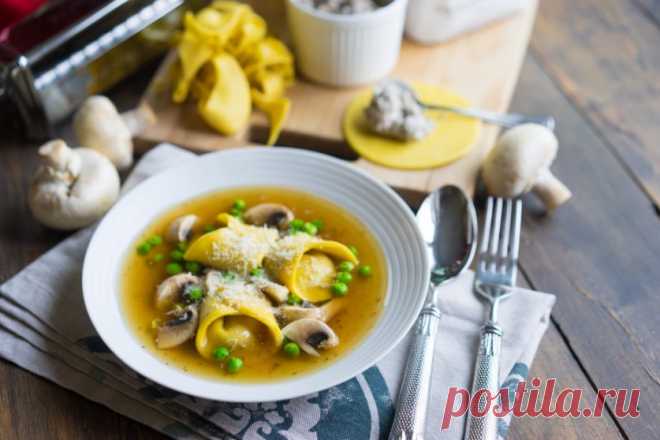 Рай для гурманов! Тортеллини с грибами и сыром — Вкусные рецепты