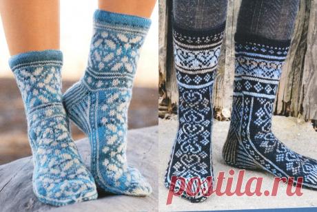 Восхитительные орнаменты. Жаккардовые носки спицами — схемы | Вяжем вместе! | Яндекс Дзен