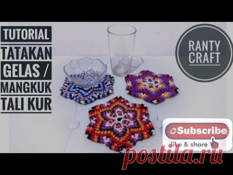 (3) Tatakan Gelas Tali Kur | Tatakan Mangkuk Tali Kur - YouTube