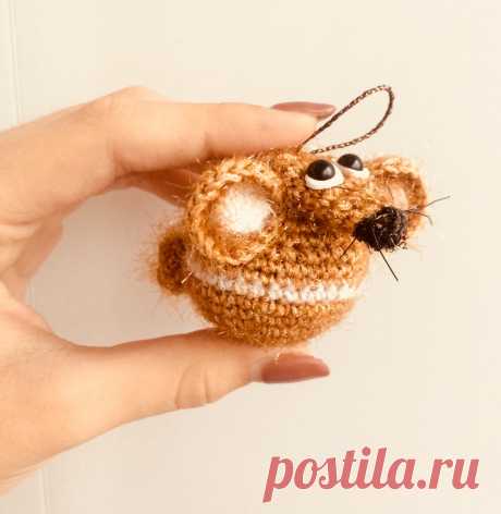 Новогодний мышешарик.Вяжем вместе. | Венера Хасанова | Яндекс Дзен