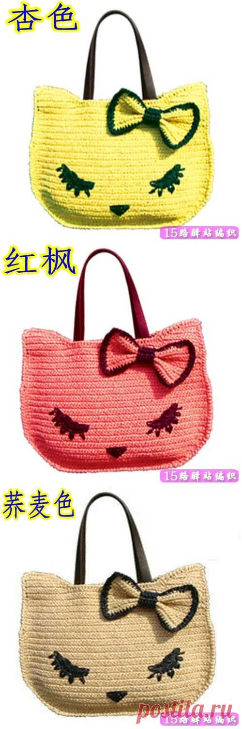 СУМКА "HELLO KITTY". КРЮЧОК
