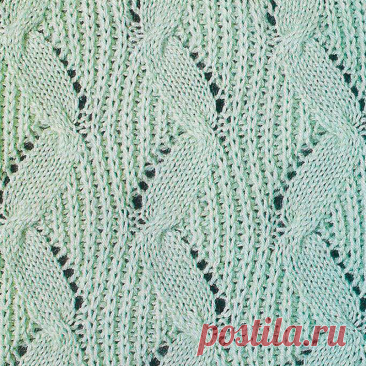 Узор № 56 - полотно из кос. Схему вязания и условные обозначения вы сможете увидеть на сайте.