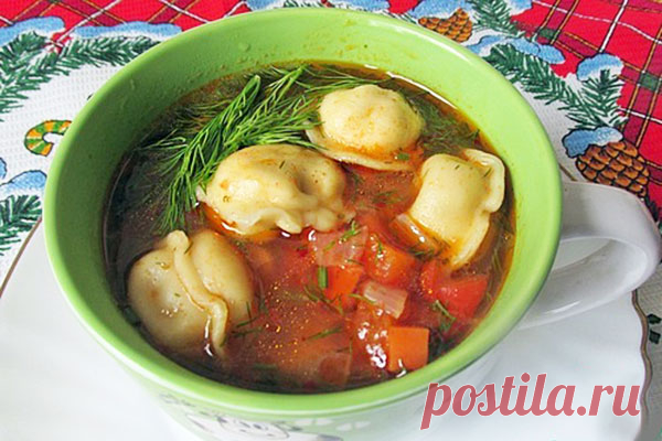Суп с пельменями — MOJAKUHNJA.ru
