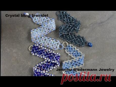 Crystal bling bracelet tutorial