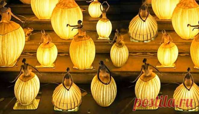 Фантастически прекрасные лампы из папье-маше от французского дуэта Papier à êtres