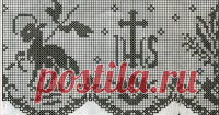 Schemi per il filet: Bordura per altare   Attenzione:   Per salvare le immagini nelle dimensioni reali, cliccaci sopra, si apriranno in un'altra pagina, poi clicca sul tasto destro...