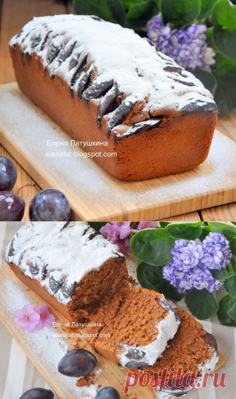 Sweet and not Sweet: Шоколадно - миндальный кекс со сливами