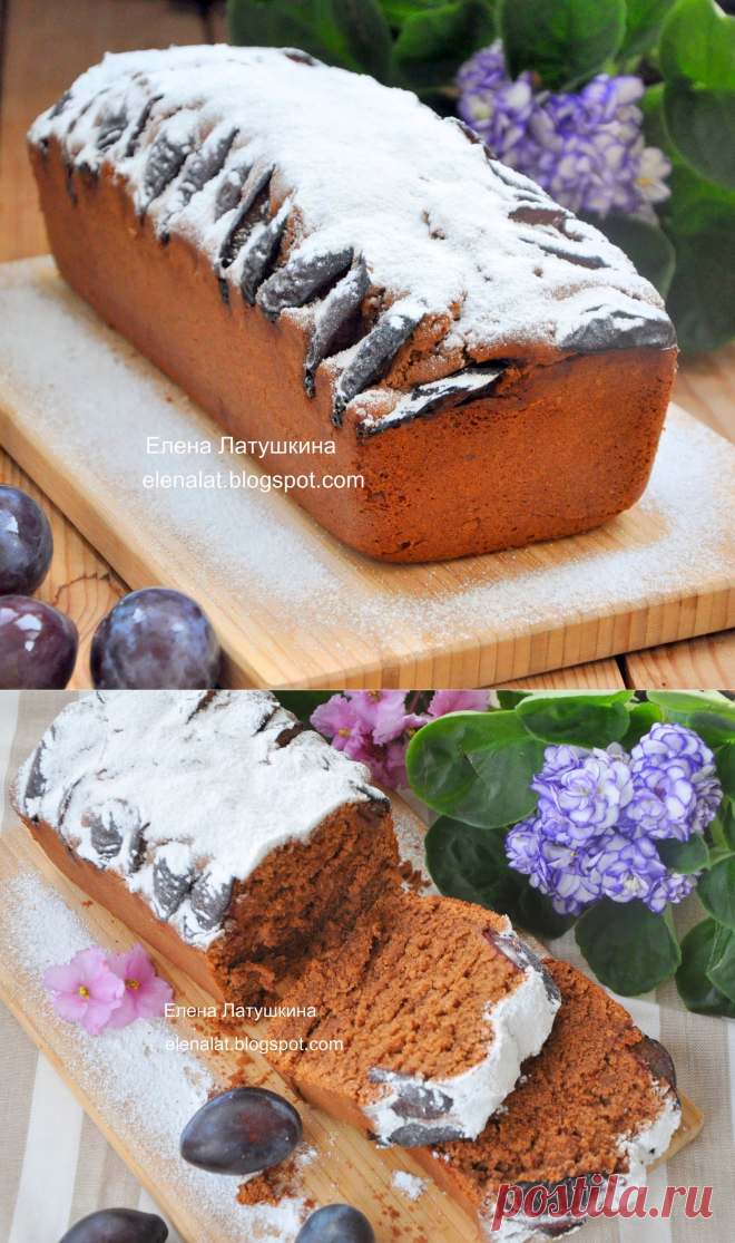 Sweet and not Sweet: Шоколадно - миндальный кекс со сливами