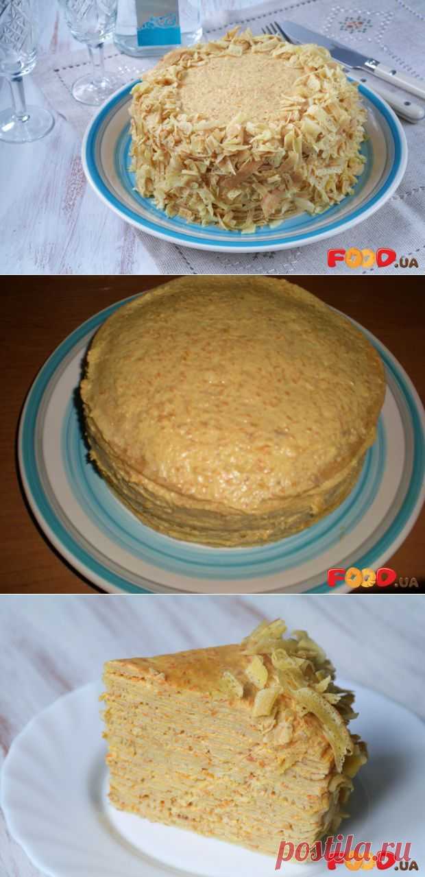 Закусочный «Наполеон»с муссом из лосося