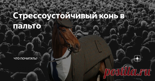 Стрессоустойчивый конь в пальто Испортить здоровье человеку стрессоустойчивому человеку трудно, но возможно. Идет он себе спокойно по улице, никого пока не трогает, а вывески так и лезут в глаза: 