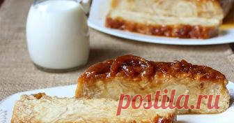Млечна баница с карамел и юфка от фини кори / Milk Caramel Phyllo Pie