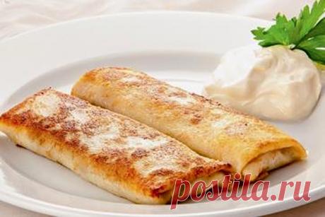 Блины с творогом в духовке | Печем и варим