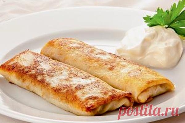 Блины с творогом в духовке | Печем и варим