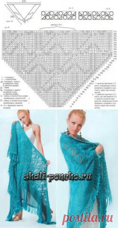 Шаль Королевские лилии