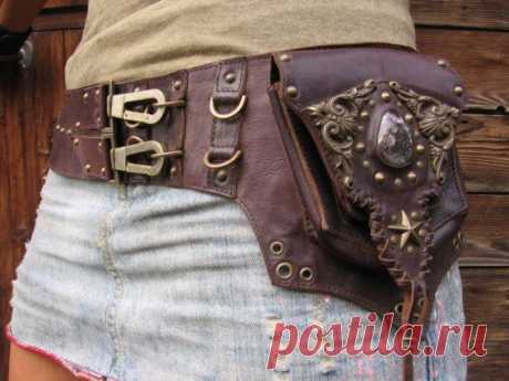 The genesis leather belt hip bag
