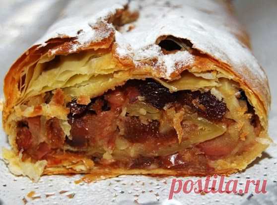 Вкусные домашние рецепты: Медовый штрудель