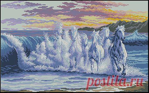 Схема вышивки "The Wave" (Волна)