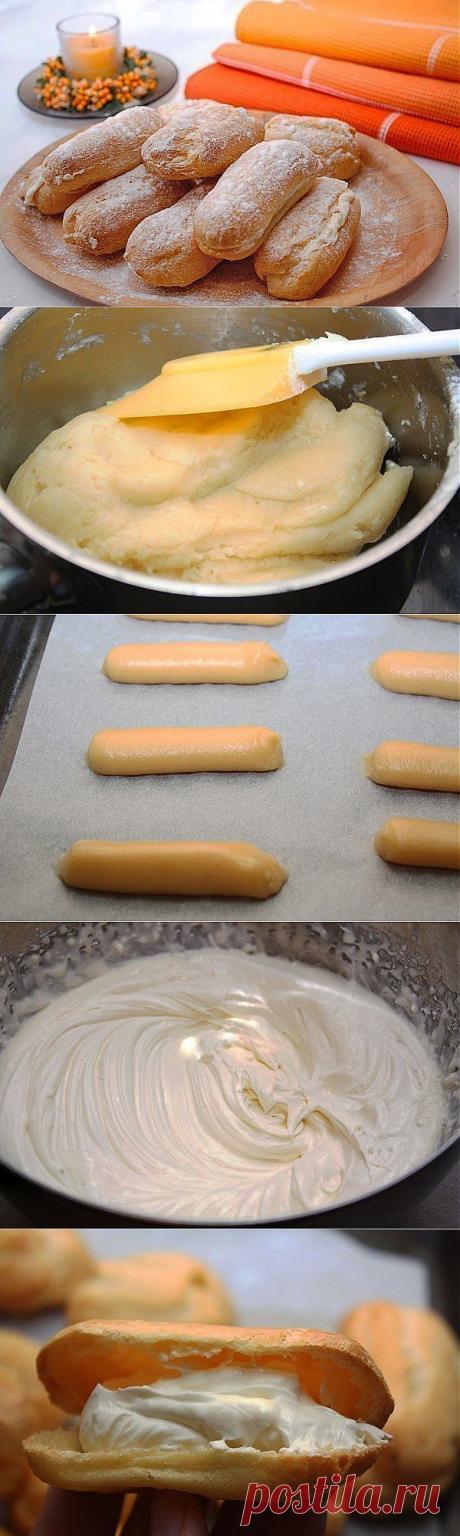 Эклеры со сливочным кремом! | Готовим вместе