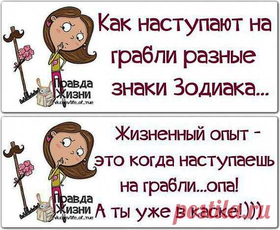 Как разные знаки зодиака наступают на грабли | Гороскоп