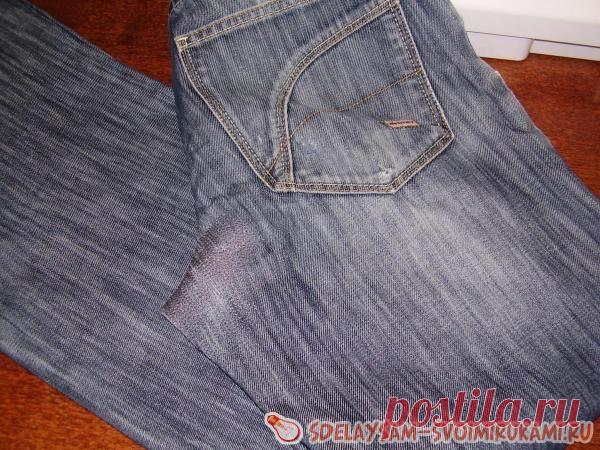 Профессиональная штопка джинсов &raquo; Сделай сам своими руками