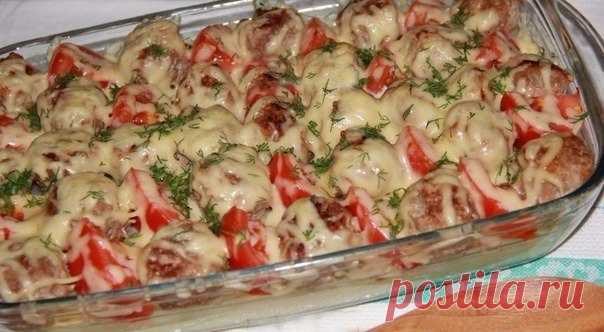 ФРИКАДЕЛЬКИ С КАРТОШКОЙ В ДУХОВКЕ