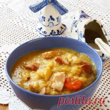 Гороховый суп с копчеными ребрышками рецепт – супы