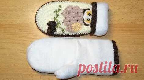 Как сделать подкладку из флиса в варежки