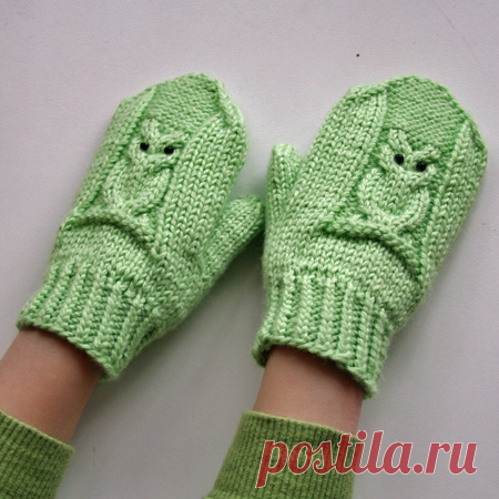 Варежки с узором 