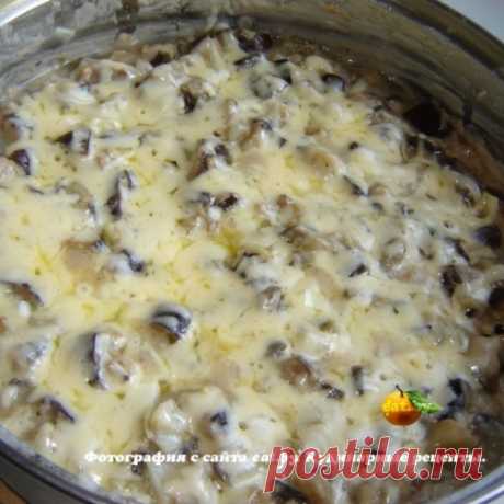 Посидим, поедим...Жюльен из баклажанов (без духовки)