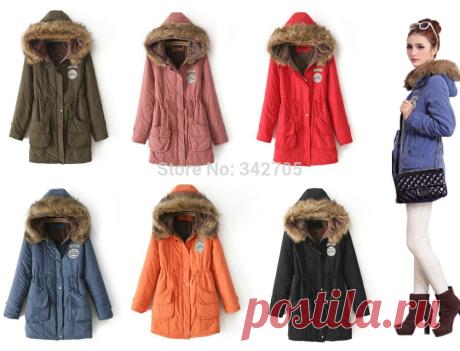Shop.Aliobzor.ru - Купить "2014 Горячие корейской моды зимнее пальто женщин Slim Down & Parkas Пальто тепло ветрозащитный Куртки зима снег пальто женщин Бесплатная доставка" всего за 47,00 долларов США.