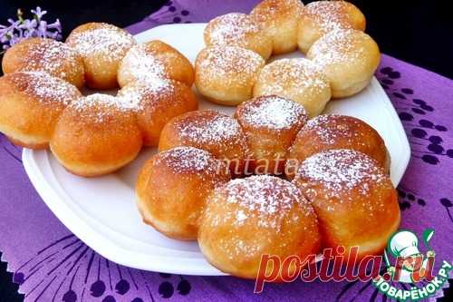 Пончики "Цветы" – кулинарный рецепт