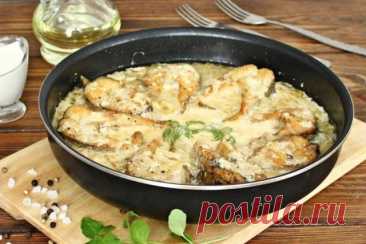 Скумбрия в сливочном соусе — Домашняя кулинария