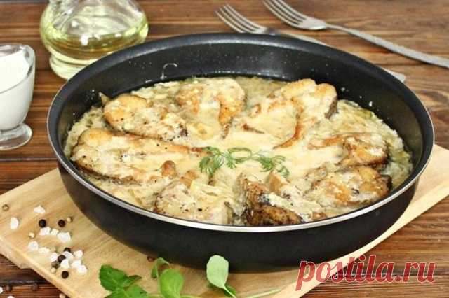 Скумбрия в сливочном соусе — Домашняя кулинария