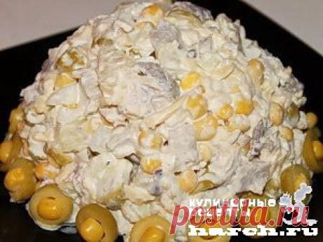 Салат из свинины с ананасами и оливками “Новинка” | Харч.ру - рецепты для любителей вкусно поесть