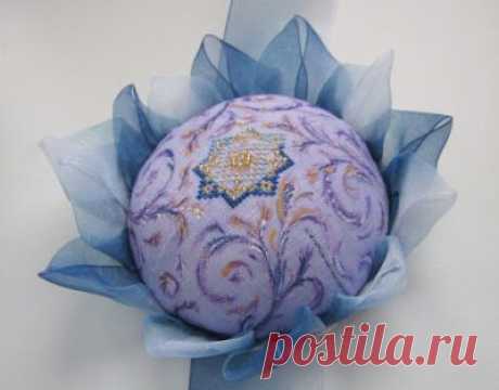 Игольница &quot;Морозный цветок&quot;.