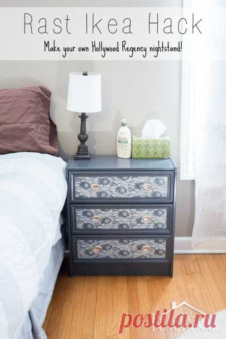 Rast Ikea Hack: Make Your Own Hollywood Regency Nightstand! || Practically Functional