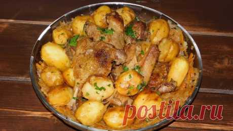 Курица с Картошкой на Ужин в одной Сковороде! Как же это вкусно! И на праздничн