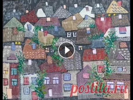 ЛОСКУТНАЯ КАРТИНА лоскутное панно ДОМИКИ ИЗ МЕЛКИХ ЛОСКУТОВ текстильная пицца Чтоб меня не потерять, вот ссылочки, заходите, подписывайтесь: Яндекс Дзен Одноклассники Ярмарка Мастеров #лоскутноешитье #натюрморт #излоскутов #руко...