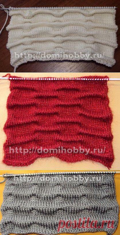 Вязание спицами с эффектом клоке