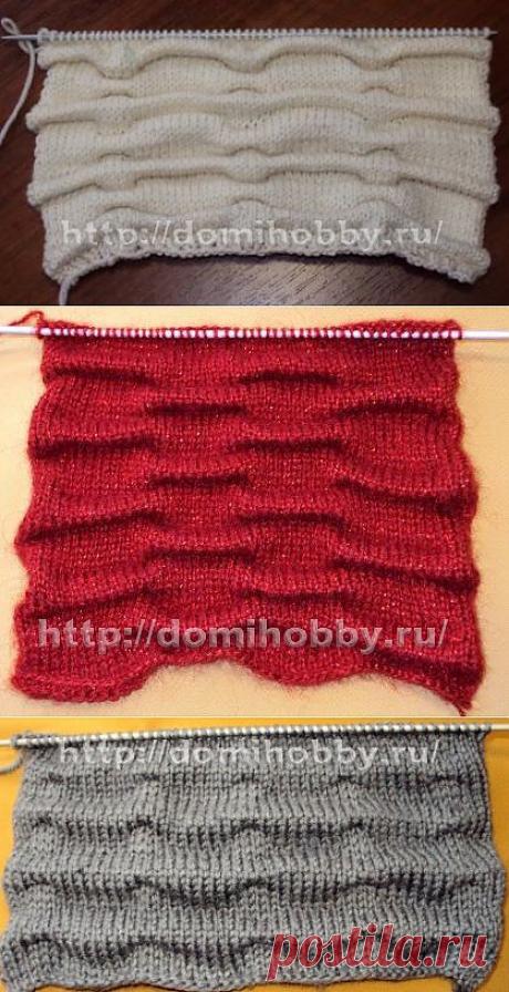 Вязание спицами с эффектом клоке