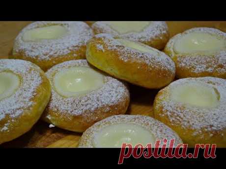 БУЛОЧКИ Сметанники или Ватрушки со Сметанным Кремом | Buns with sour cream